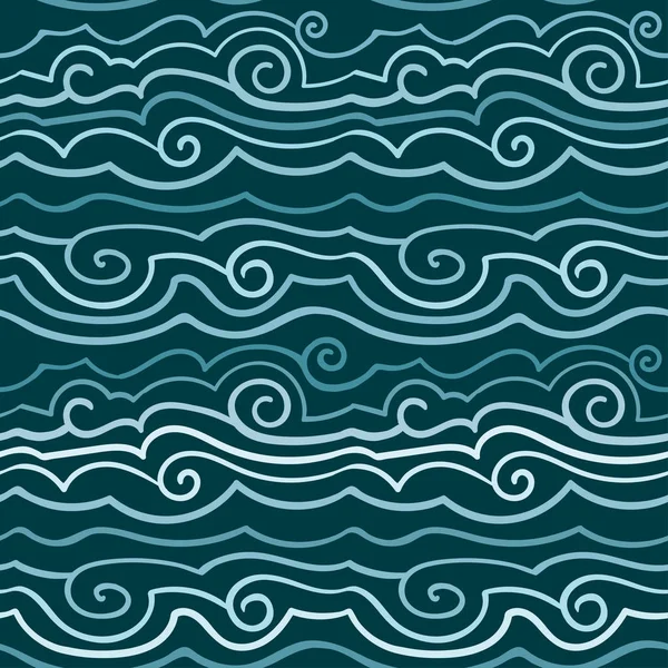 Einfaches Wellenmuster — Stockvektor