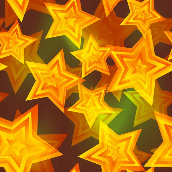 Étoiles motif sans couture — Image vectorielle