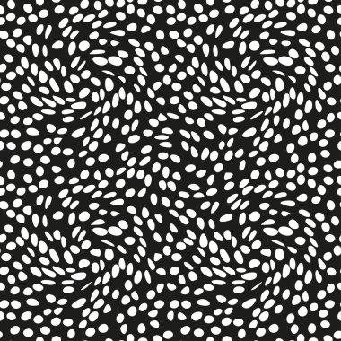 Siyah ve beyaz vektör sorunsuz soyut tasarım arka plan.