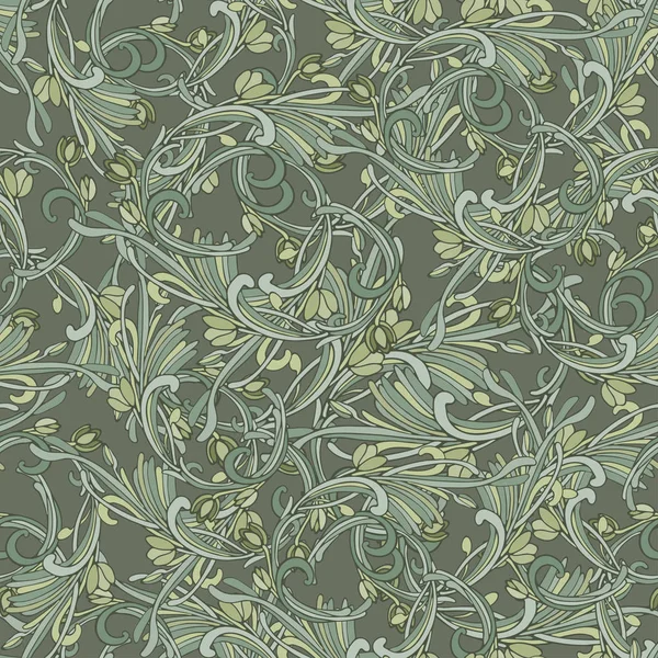 Sorunsuz arka plan barok stili kahverengi rengi. Vintage lüks model. Retro Victorian. Damascus stil süsleme. Çiçekler, yapraklar unsurları. resimde. Duvar kağıdı, ambalaj, tekstil baskı.