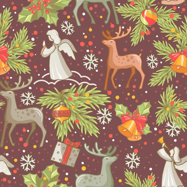 Seamless Christmas pattern — Stock Photo, Image