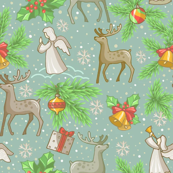 Seamless Christmas pattern — Stock Photo, Image