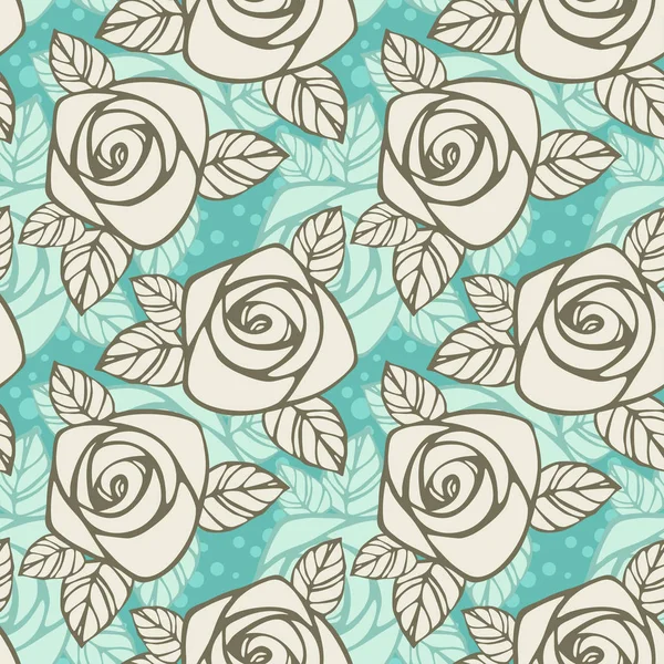 Gül ile Seamless modeli. Çiçek duvar kağıdı