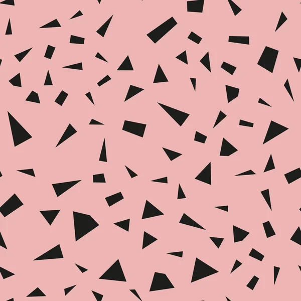 Векторный Бесшовный Орнамент Фон Штрихами Треугольниками — стоковый вектор