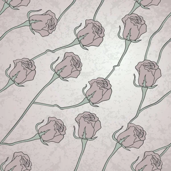 Безшовна квіткова текстура з трояндами. епс8 — стоковий вектор