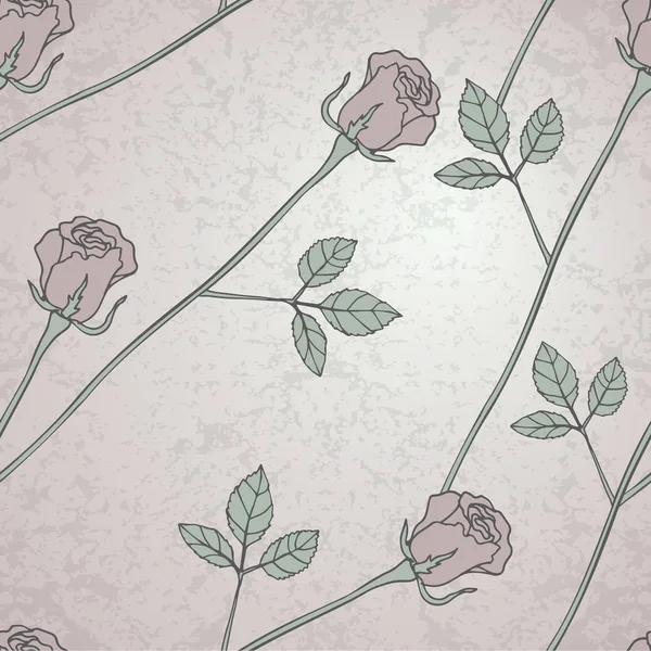 Бесшовная цветочная текстура с розами. eps8 — стоковый вектор
