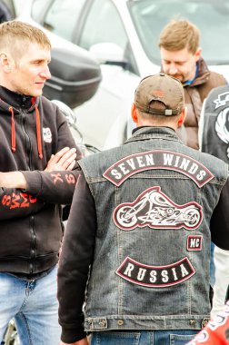 Ulyanovsk, Rusya - 03 Mayıs 2019: Motosiklet sezonunun açılışı.