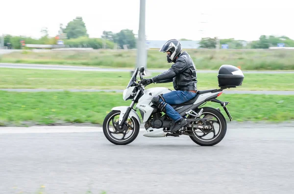 Uljanovsk Ryssland Juli 2019 Motorcykelförare Idrottsbana Röstnedsättning — Stockfoto