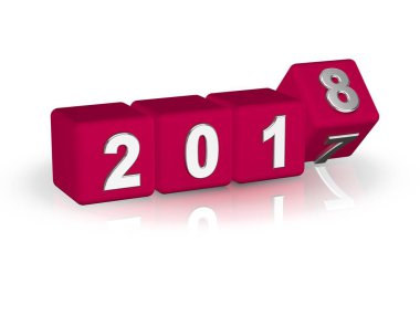 2018 3d kutuları gümüş pembe