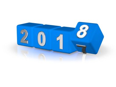 2018 3d kutuları blau gümüş