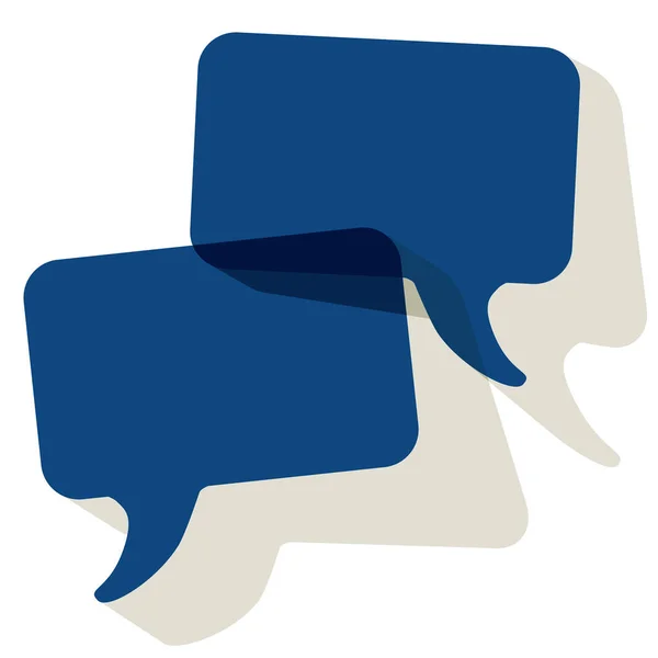 Chat Speech Bubbles Vector Color Year 2020 Classic Blue Transparent — Stock Vector