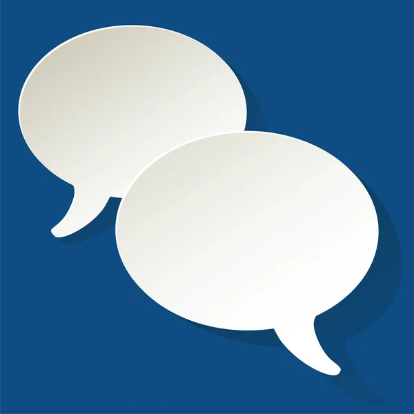 Chat Speech Bubble Vector Elpse Color Year 2020 Classic Blue — 스톡 벡터