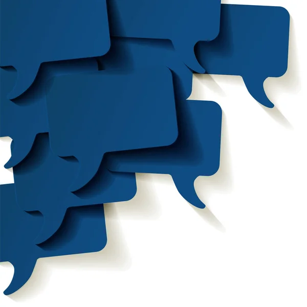 Chat Speech Φυσαλίδες Διάνυσμα Χρώμα Του Έτους 2020 Classic Blue — Διανυσματικό Αρχείο