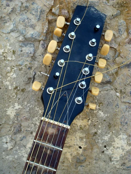 吉他弦马的乐器 — 图库照片