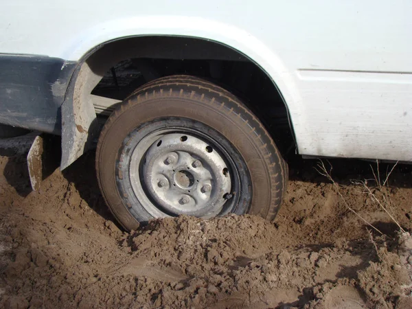 stock image car is stuck