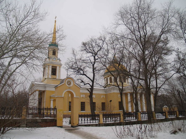 Днепропетровск зимний вид на город
