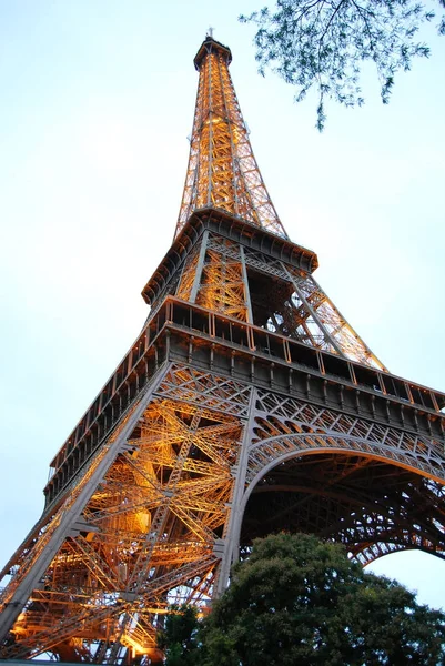 Eiffel Tower Evening Most Recognizable Landmark Paris Royalty Free Stock Photos