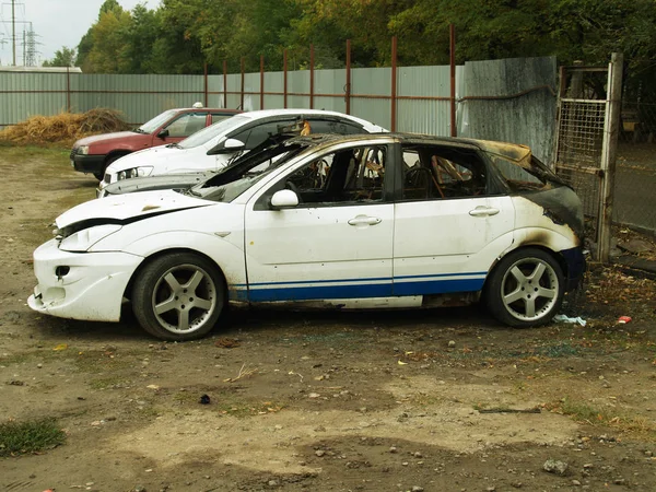 Car that burned down — Stock Photo, Image