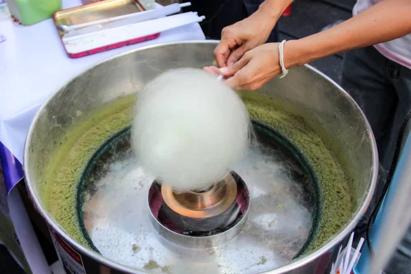 Making of Cotton Candy with Machine