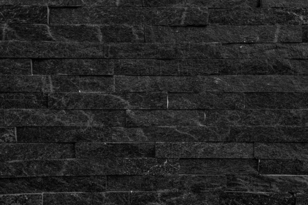 Black Stone Wall Background Old Stucco Black Aged Paint Brick — Stock Photo, Image