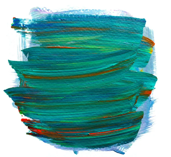 Soyut sanat arka plan çizimi, akrilik resim. Fırça darbeleri rengarenk desenli akrilik boya tuval üzerinde. Resim tasarımı veya arkaplan mesajı için resim. Modern çağdaş sanat.