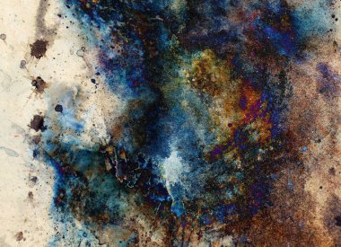 Suluboya soyut arka plan ve renk lekeler yapı.