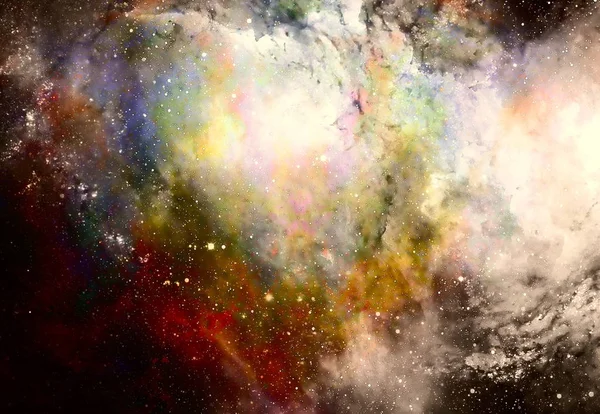 Cosmic space and stars, color cosmic abstract background.