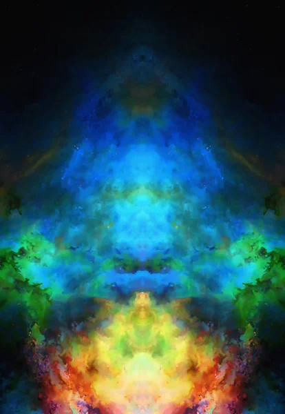 Kosmischer Raum und Sterne, Farbe kosmischer abstrakter Hintergrund. — Stockfoto