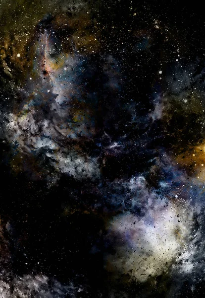 Kosmický prostor a hvězdy, barva kosmické abstraktní pozadí. — Stock fotografie