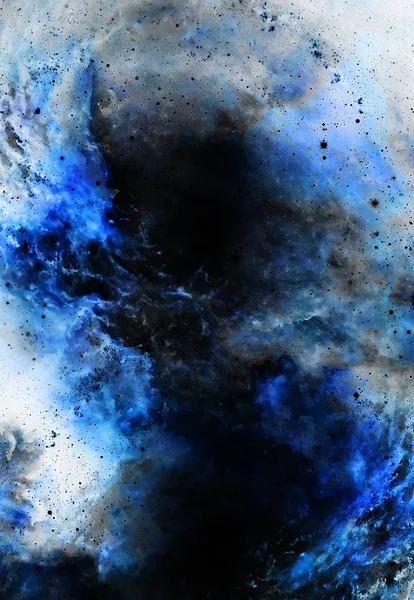 Kosmischen Raum und Sterne, Farbe kosmischen abstrakten Hintergrund. Wintereffekt. Kopierraum. — Stockfoto