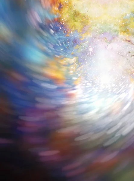 Abstrakter Hintergrund mit kosmischer Energie wirbelnder Wirkung, farbenfrohe dynamische Bewegung. — Stockfoto