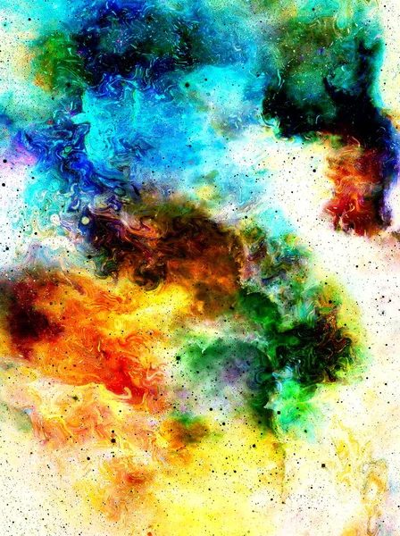 Cosmic space and stars, color cosmic abstract background. Fire effect in space. — Stock Photo, Image