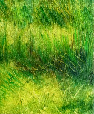 Vahşi çayır çimen yapısı parlak yeşil tonlarda, resim ayrıntıları