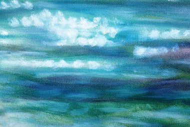 Parlak güneş yansımalarıyla akan nehir, yakın plan resim ayrıntıları.