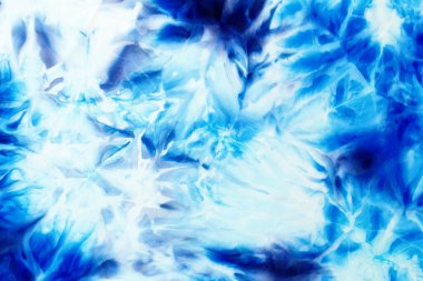 Batik arka plan, tekstil batik yapısı. Mavi renk