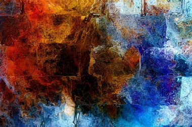 Mavi Crackle duvar doku, crackle arka planını renklendirin.