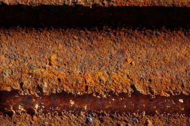 Eski metal pas dokusu. Kahverengi arkaplan