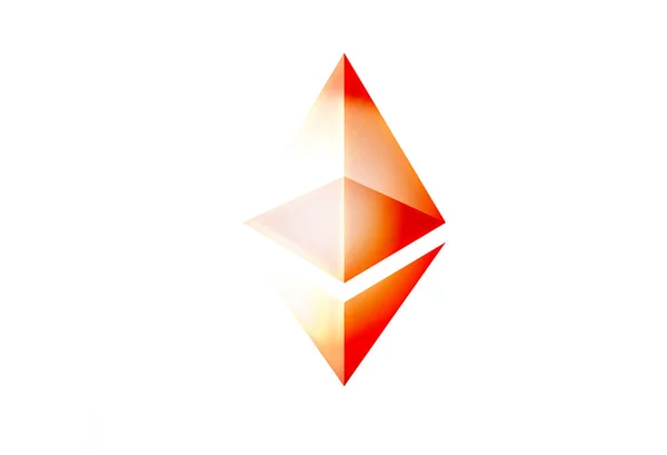 Ethereum Cryptocurrency Concept Graphic Collage Light Effect — Stock Photo, Image