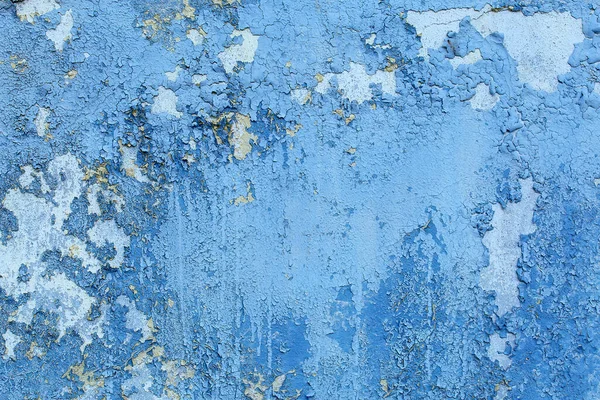 青クラックルの壁テクスチャ 色クラックル バック グラウンド — ストック写真