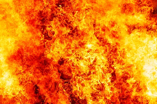 Schöne Detaillierte Struktur Der Flammen Des Brennenden Feuers — Stockfoto