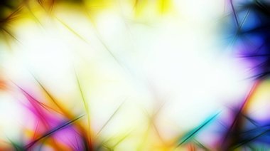 fraktal iğne yapıları ve bulanık ışık desenleri