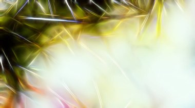 fraktal iğne yapıları ve bulanık ışık desenleri