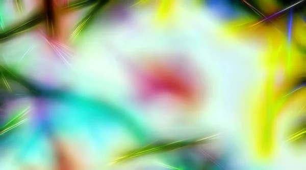 Рисунок Фона Фрактальной Иглой Размытыми Лучевыми Фонарями — стоковое фото