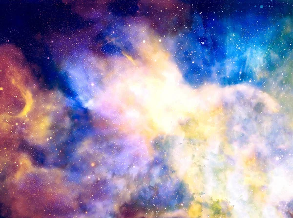 Spazio Cosmico Stelle Colore Sfondo Astratto Cosmico — Foto Stock