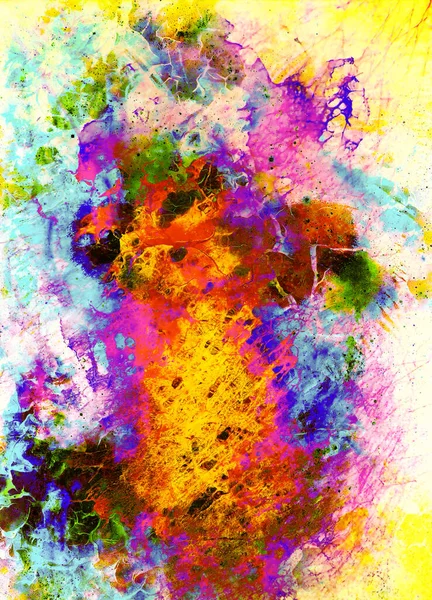 Grunge古埃及背景 彩色抽象背景 火力效果 — 图库照片