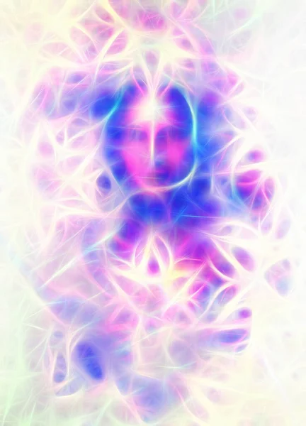 Tanrıça Kadın Oryantal Süs Mandala Fraktal Etkisi — Stok fotoğraf