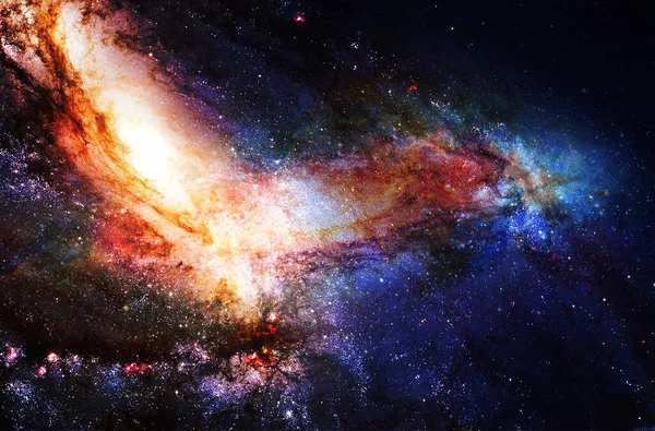 Galaxia Cósmica Estrellas Fondo Cósmico Abstracto Color — Foto de Stock