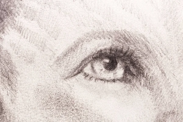 Avatar gözü. Eski kağıda kalem çizimi
