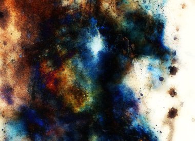 Suluboya soyut arka plan ve renk lekeler yapı