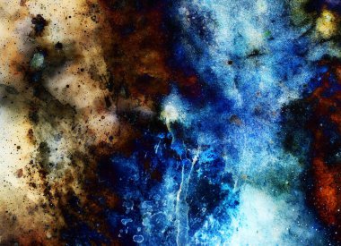 Kozmik uzay ve yıldızlar, renkli kozmik soyut arkaplan